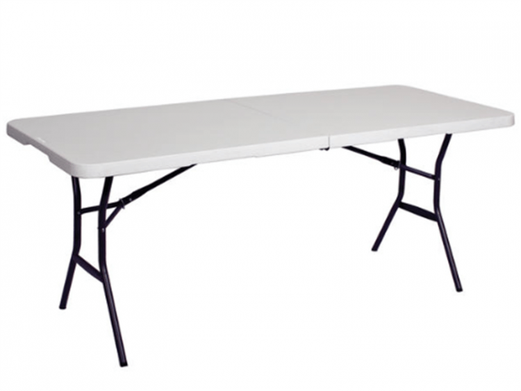 6ft Plastic Folding Rectangle Table