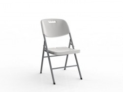 White Plastic Folding Chair